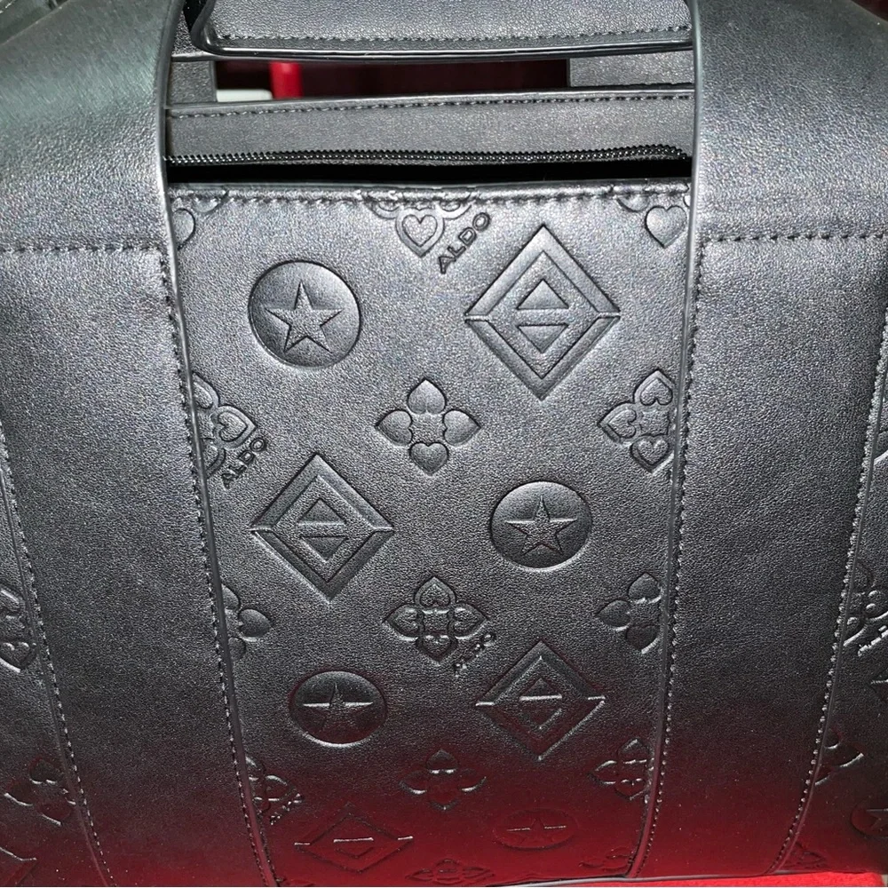Aldo Black Embossed Men's Bag